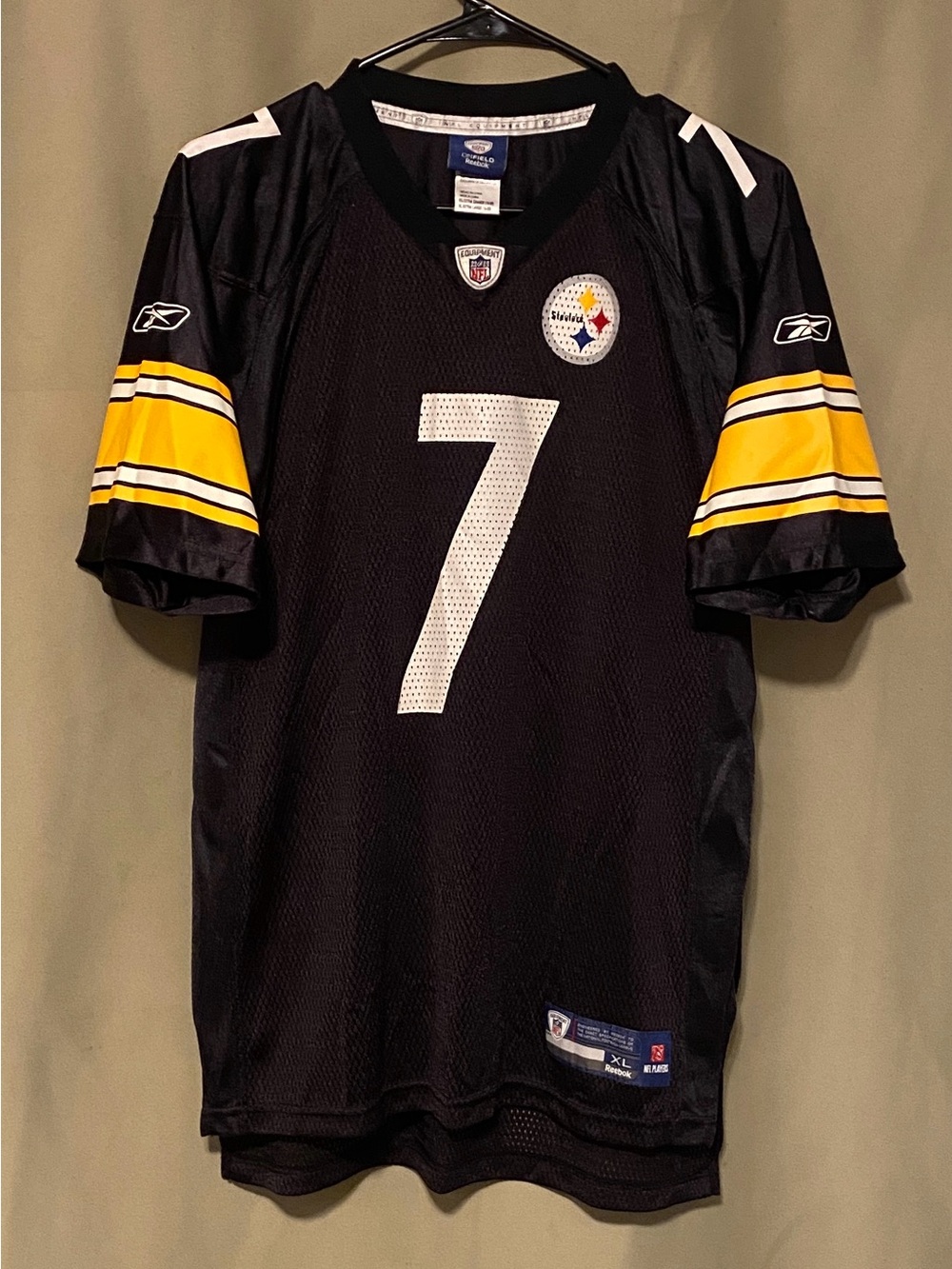 Reebok NFL on Field Pittsburgh Steelers Ben Roethlisberger #7Jersey XL 18-20